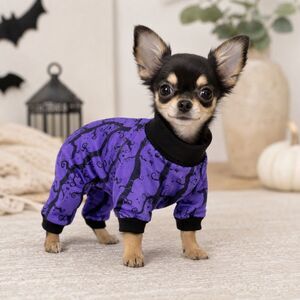Halloween Purple Dog Pajamas / Costume XXS